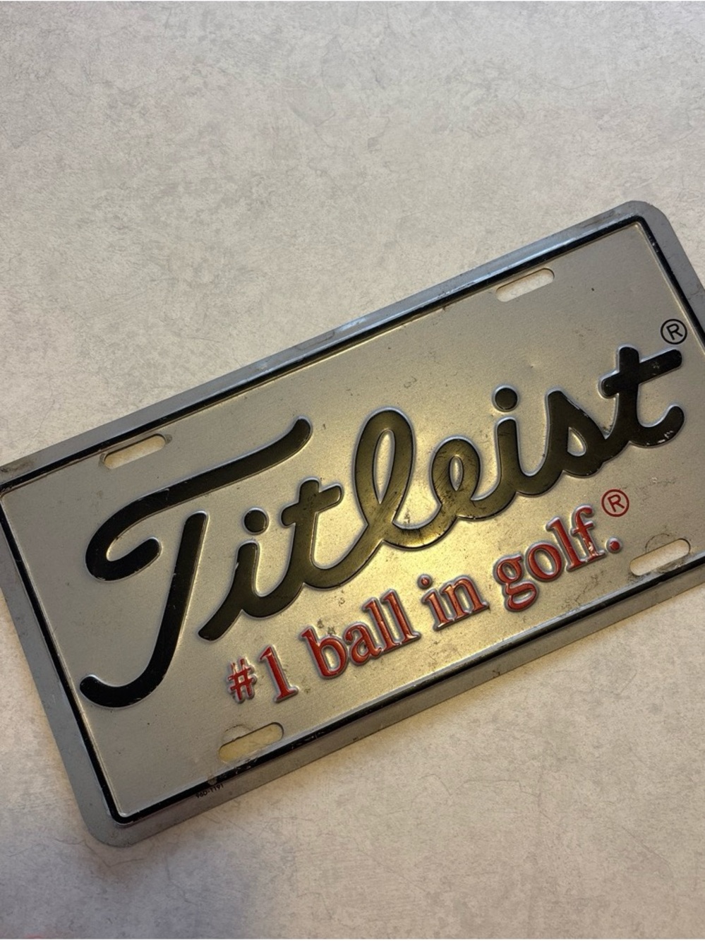 Titleist License Plate